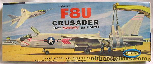 Aurora 1/50 Chance-Vought F8U Crusader (F-8), 119-130 plastic model kit